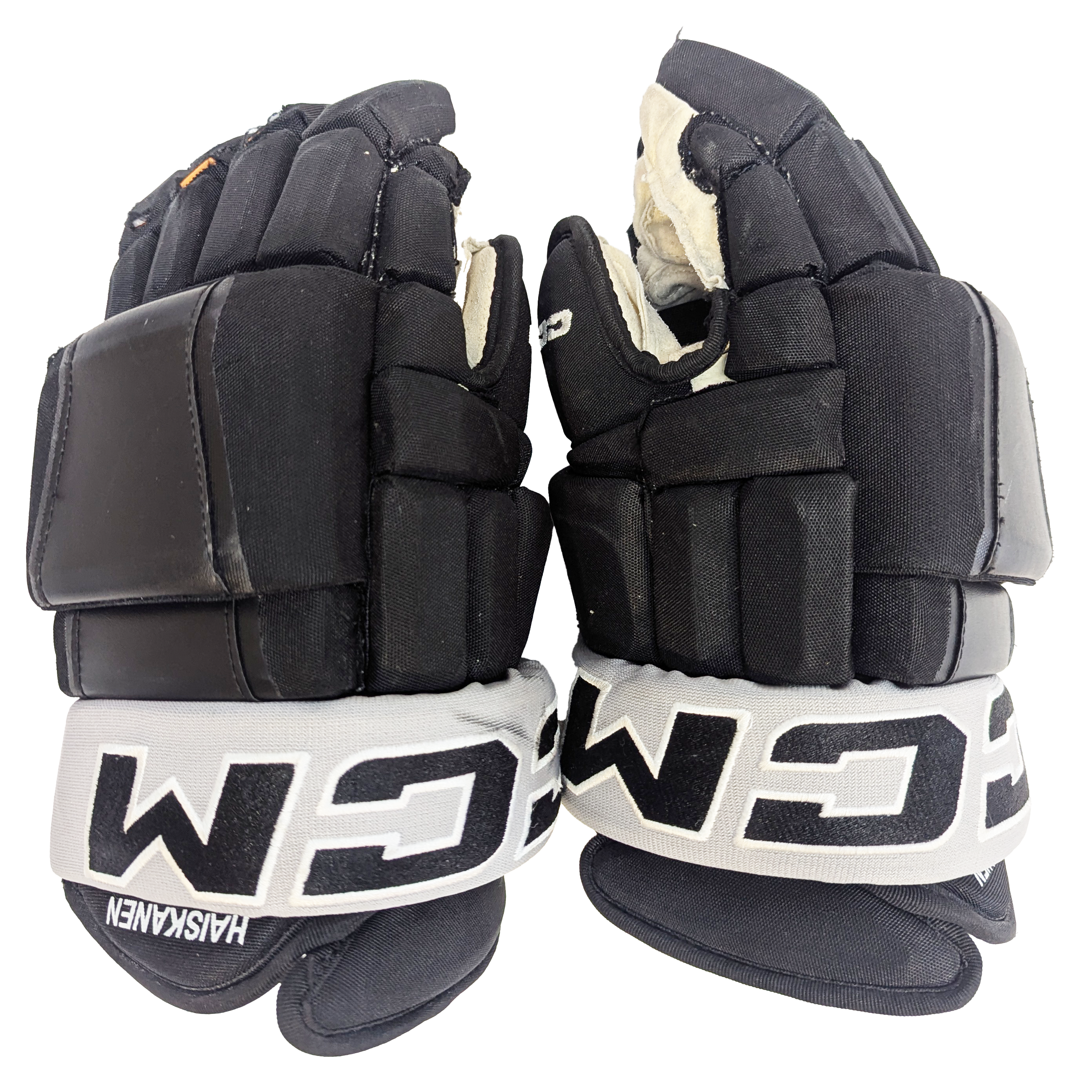 CCM HG97PP - Gants AHL Pro Stock d'occasion (noir/gris)